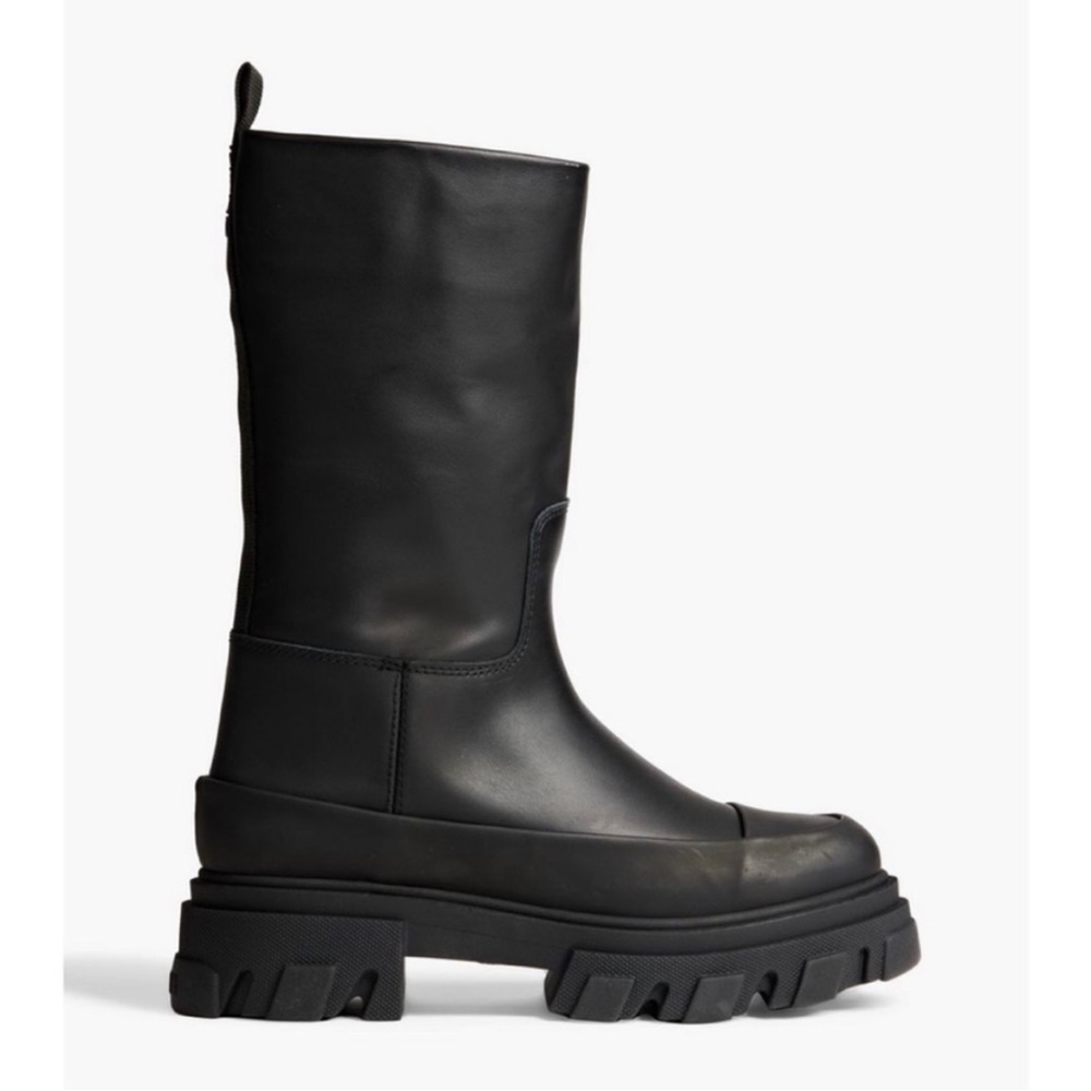 GANNI Tubular chunky-sole boots size 41EU